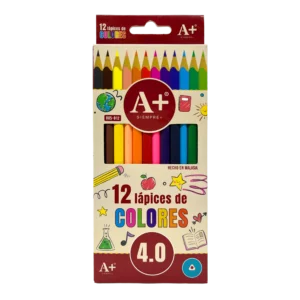 Lápices de Color Triangulares A+ 12 piezas