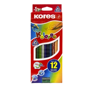 Lápices de Color Triangulares Kores 12 piezas + 1 metálico