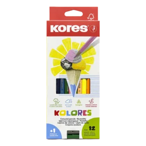 Lápices de Color Triangulares Kores 12 piezas