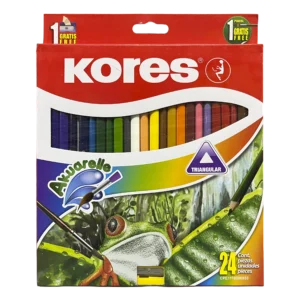 Lápices de Color Triangulares Akuarelle Kores 24 piezas