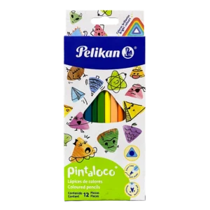 Lápices de Color Triangulares Pintaloco Pelikan 12 piezas
