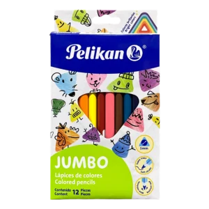 Lápices de Color Triangulares Jumbo Pelikan 12 piezas