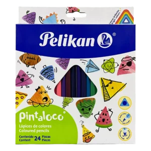 Lápices de Color Triangulares Pintaloco Pelikan 24 piezas