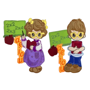 Figura de Foamy Regreso a Clases Mediana Dúo (M12)