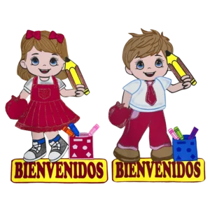 Figura de Foamy Regreso a Clases Mediana Dúo (M22)