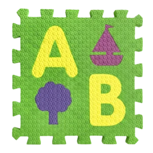 Tapete de Foamy de Letras y Figuras (30x30 cm)